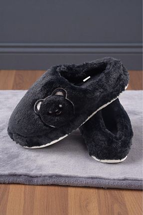 دمپائی خانگی مشکی زنانه مخملی HFKY - کد 864991414