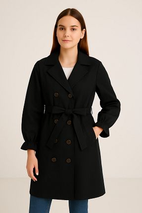 ترنچکت مشکی زنانه %100 پنبه LA MODE - کد 936614893