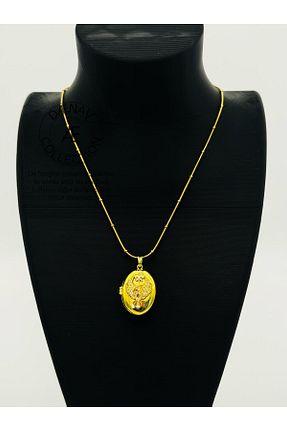 گردنبند جواهر زرد زنانه استیل ضد زنگ Daynav - کد 934663683