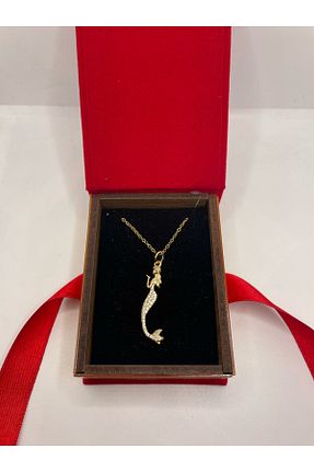 گردنبند جواهر طلائی زنانه استیل ضد زنگ Daynav - کد 930004823