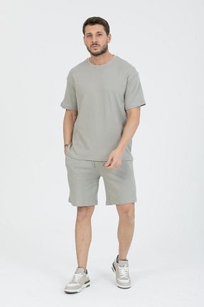 ست بالاتنه و پائین تنه طوسی مردانه بافتنی Store - کد 929095680