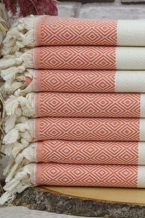 پشتمال نارنجی پنبه Fabric Box - کد 317373908