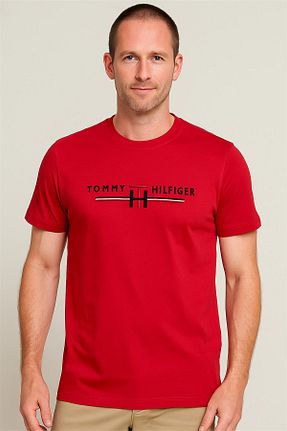 تیشرت رنگی مردانه یقه دوچرخه Tommy - کد 945682253