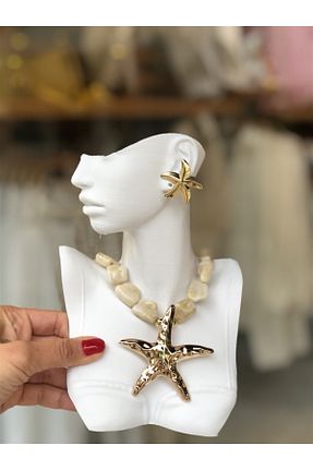 گردنبند جواهر زنانه شیشه Gözde Tasarım Butik - کد 938151297