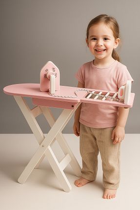 اسباب بازی چوبی صورتی hedefixtoys - کد 920552865