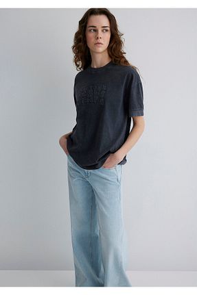 تیشرت طوسی زنانه رگولار Mavi - کد 927942610