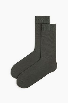 جوراب خاکی مردانه بامبو H&M - کد 899904811