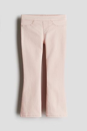 شلوار جین صورتی بچه گانه پاچه گشاد H&M - کد 899904507