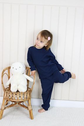 ست نوزادی سرمه ای بچه گانه پنبه ای MiaBaby - کد 771095317