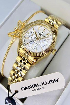 ساعت مچی صورتی زنانه 31-35 میلی متر Daniel Klein - کد 662613612