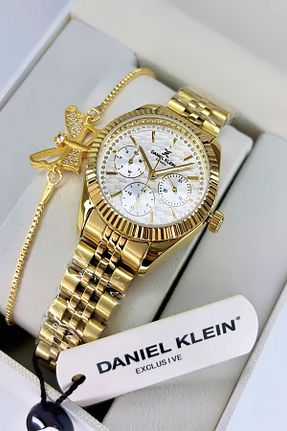 ساعت مچی صورتی زنانه 31-35 میلی متر Daniel Klein - کد 662613612