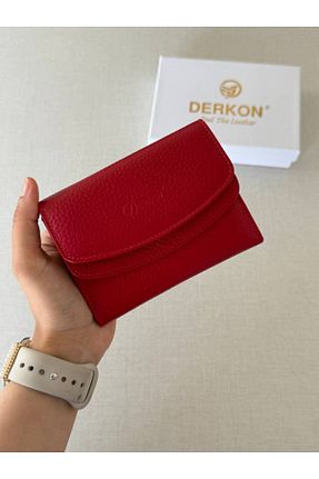 کیف پول قرمز زنانه ابعاد کوچک Derkon - کد 945589523