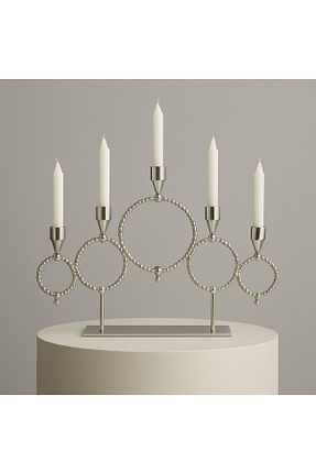 شمعدان و شمع گیر طوسی Modelce - کد 945610633