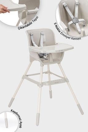صندلی تغذیه بژ 2 سال Wellgro - کد 945857147