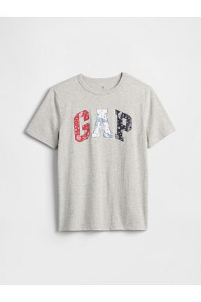 تیشرت طوسی بچه گانه رگولار GAP - کد 945713201