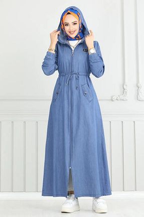 کلاه و ابایا آبی زنانه جین SiSorti Moda - کد 945785402