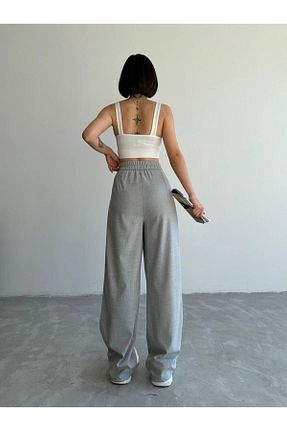شلوار پارچه ای طوسی زنانه بلند G&G WARDROBE - کد 945999856