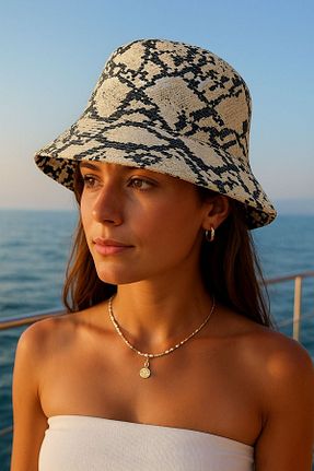 کلاه بژ زنانه پلی استر Goldmine - کد 946098838