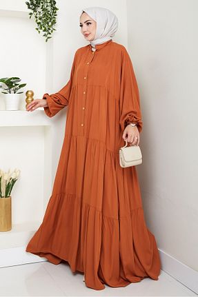 لباس حجاب نارنجی زنانه رگولار Bestenur - کد 946107079