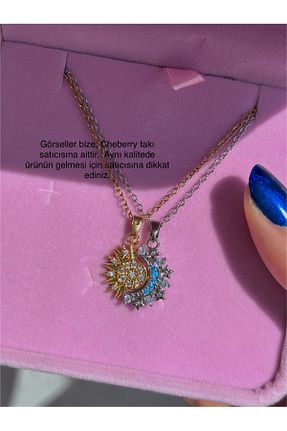 گردنبند استیل ( فولاد ) زرد استیل ضد زنگ cheberry takı - کد 946118090