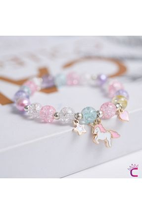 دستبند جواهر رنگی بچه گانه منجق Cinderella - کد 946285684
