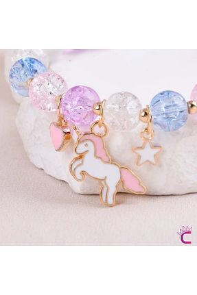 دستبند جواهر رنگی بچه گانه منجق Cinderella - کد 946285684