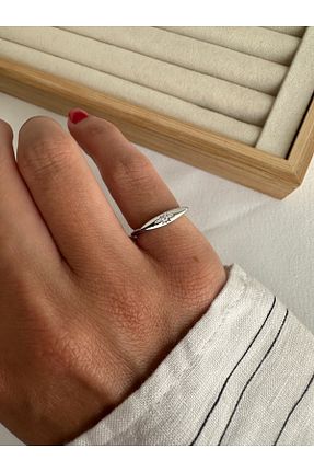 انگشتر جواهر طوسی زنانه زیرکن ringbox - کد 946064184