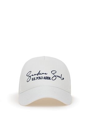 کلاه سفید زنانه پنبه ای U.S. Polo Assn. - کد 946122274