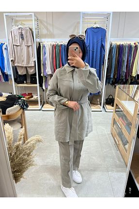 ست بالاتنه و پائین تنه طوسی زنانه جین Nuss - کد 946237993