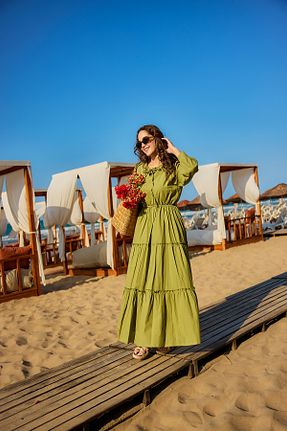 لباس سبز زنانه بافتنی LOCCO - کد 946241670