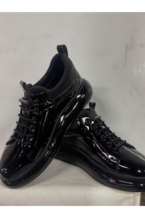 کفش اسنیکر مشکی مردانه بند دار deriguestr - کد 946247960