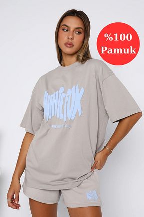 تیشرت سفید زنانه اورسایز The Champ Clothing - کد 946266800
