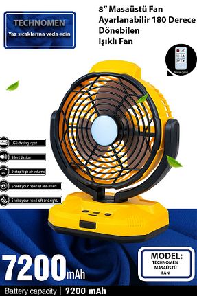 پنکه زرد گارانتی وارد کننده TECHNOMEN - کد 946361310