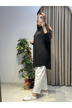 تونیک مشکی زنانه بافتنی Nurcan Çetin - کد 946387249