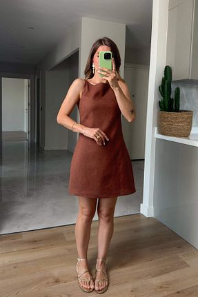 لباس قهوه ای زنانه بافتنی Sue Store - کد 946427008