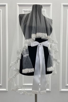 عقد و عروسی و حنابندان سفید ZEYMERADE - کد 946581849