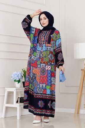 لباس حجاب سرمه ای زنانه رگولار Sevitli - کد 946640889