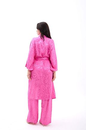 کیمونو و کافتان صورتی زنانه ابریشم Enie - کد 946667358