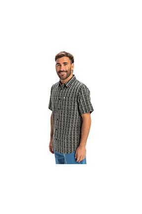پیراهن مشکی مردانه یقه دکمه دار Quiksilver - کد 946695486