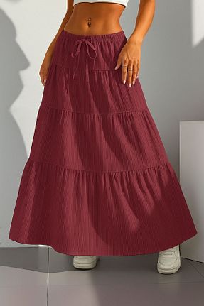 دامن صورتی زنانه بافتنی Trendseninle - کد 946751319