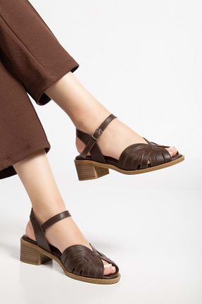 صندل زنانه پاشنه تخت ANALİN SHOES - کد 946872686