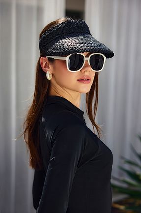 کلاه مشکی زنانه حصیر Remsa Mayo - کد 946991283