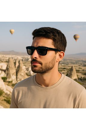 عینک آفتابی مشکی مردانه پلاریزه CLUPPOLOON - کد 947688590