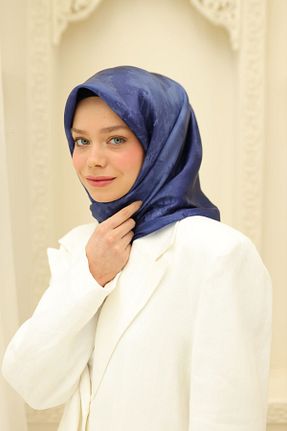 روسری آبی پلی استر Silk Home - کد 947096107