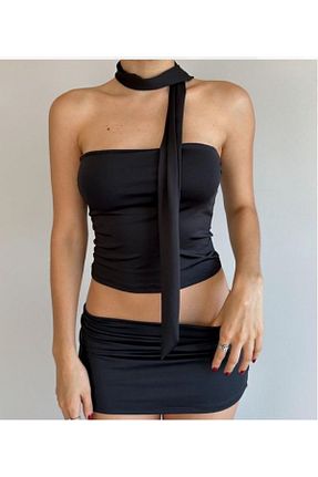 بلوز مشکی زنانه پلنگی quella atelier - کد 947152756