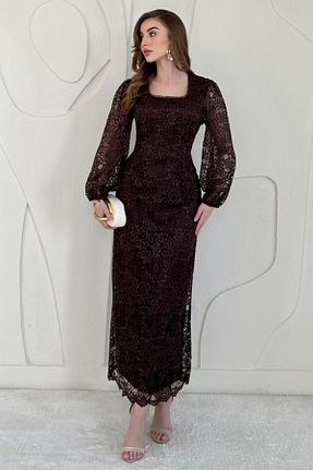 لباس قهوه ای زنانه بافتنی Elbee Fashion Woman - کد 947189725