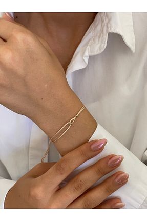دستبند طلا طلائی زنانه 14 عیار Rupen Kraft - کد 947540362
