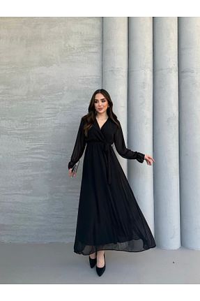 لباس مشکی زنانه بافتنی Anna Moda - کد 947190035