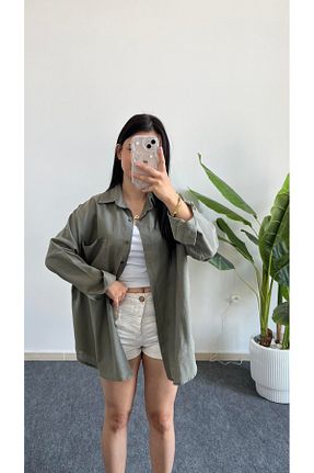 پیراهن خاکی زنانه اورسایز Shiron Sportswear&Company - کد 947394106