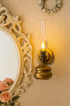 چراغ دیواری قهوه ای فلزی Tel Lighting - کد 47169622